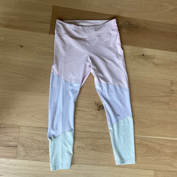 Outdoor Voices Pants - Outdoor Voices Tri Tone Leggings Pastel XL